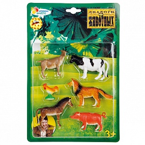 Набор из 6-и фигурок домашних животных (Играем Вместе, HCD336-6sim)